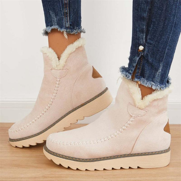Helena | Women's Orthopaedic Boots with Faux Fur Lining and Lug Sole