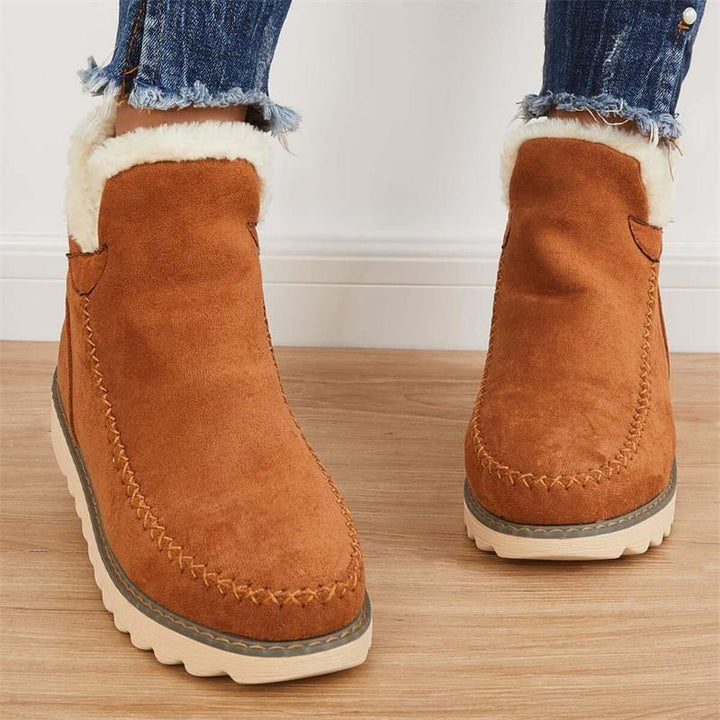 Helena | Women's Orthopaedic Boots with Faux Fur Lining and Lug Sole