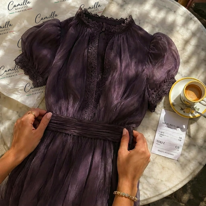 Letizia | Three-piece set with long boho cardigan