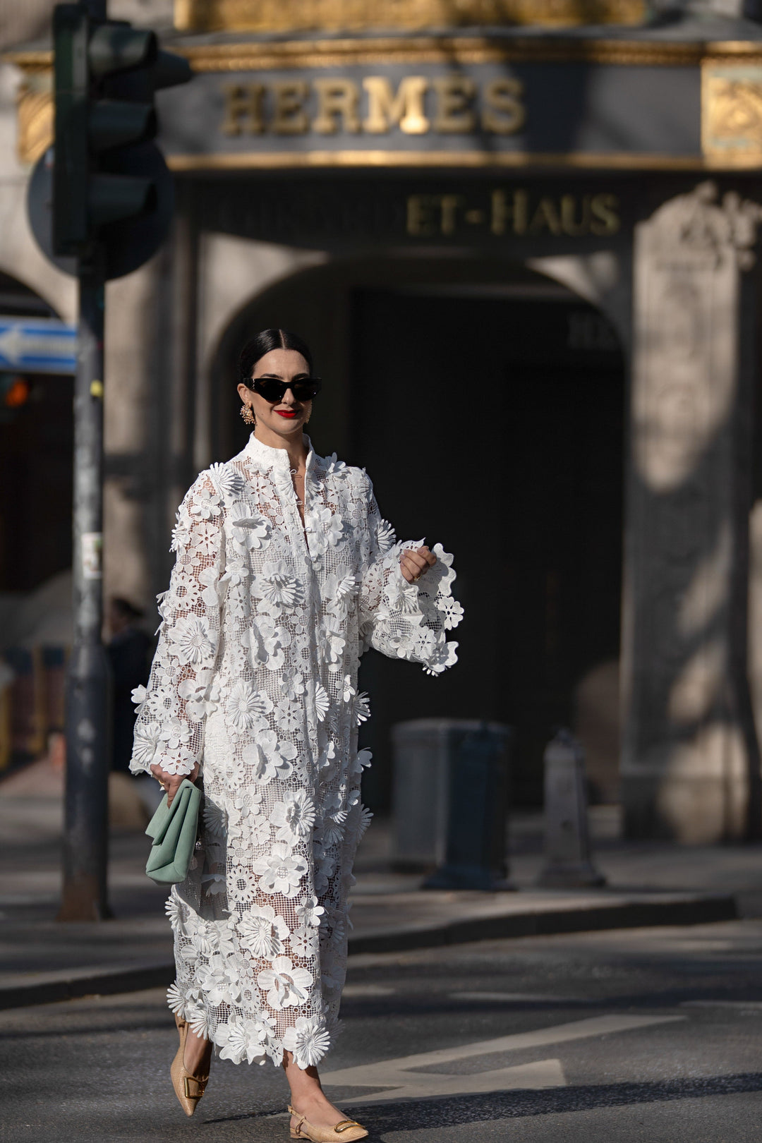 Estelle | Dress in White Lace