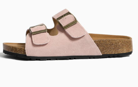 Pamela | Women's Adjustable Strap Cork Footbed Sandals with Buckle