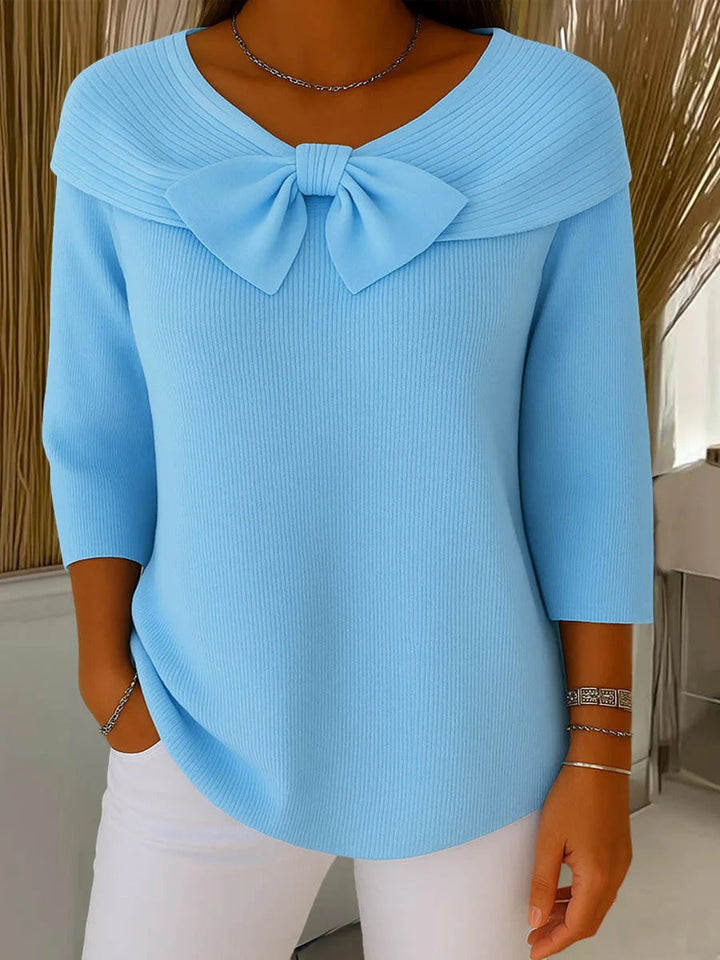 Trinidad | Pullover with Knot and Crew Neck