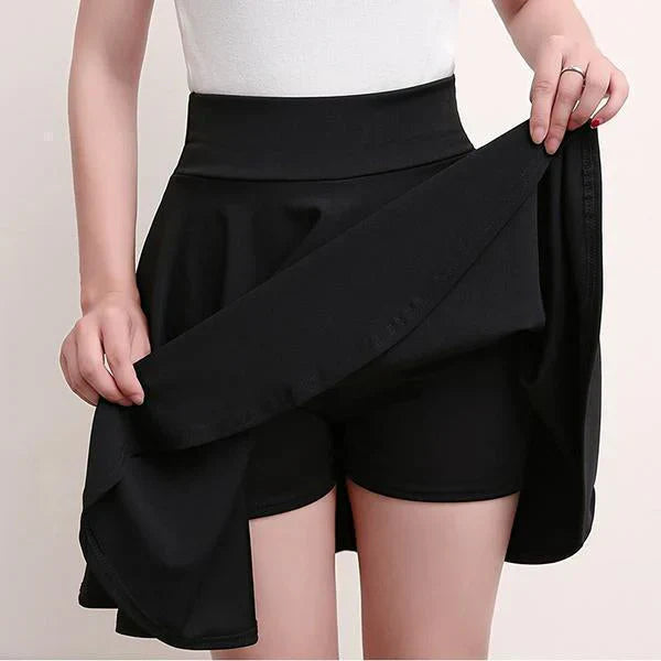 Isabelle | Women's Pleated Skort with Elasticated Waist