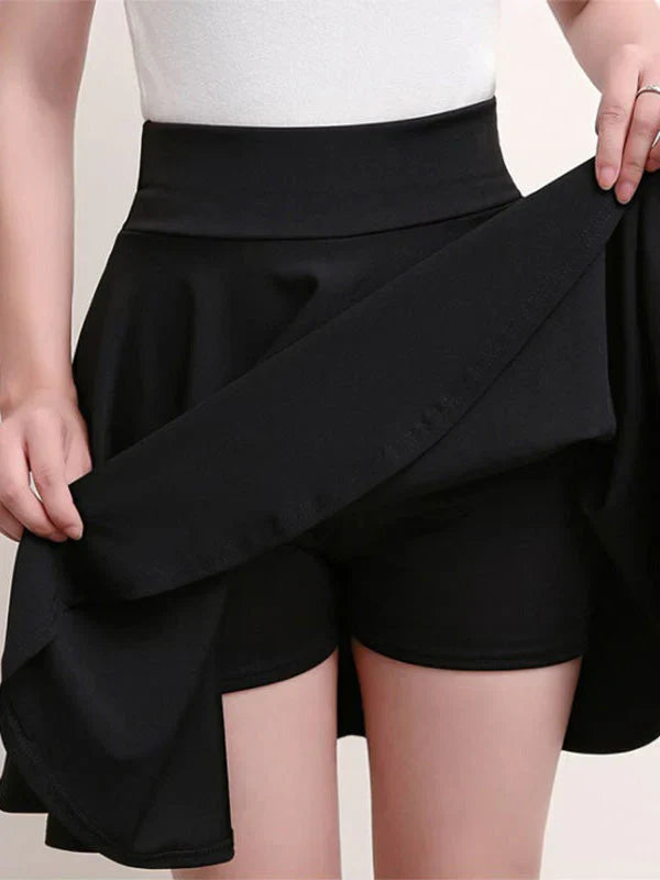 Isabelle | Women's Pleated Skort with Elasticated Waist