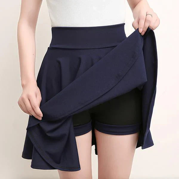 Isabelle | Women's Pleated Skort with Elasticated Waist