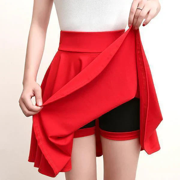 Isabelle | Women's Pleated Skort with Elasticated Waist