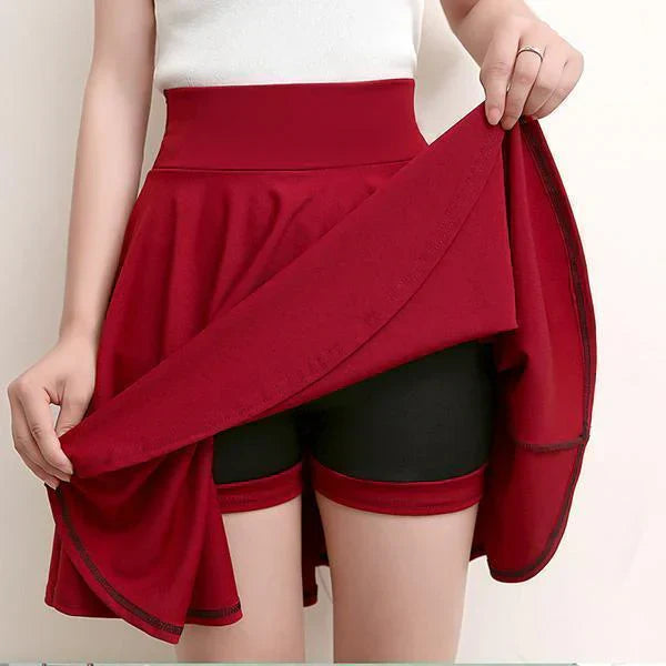 Isabelle | Women's Pleated Skort with Elasticated Waist