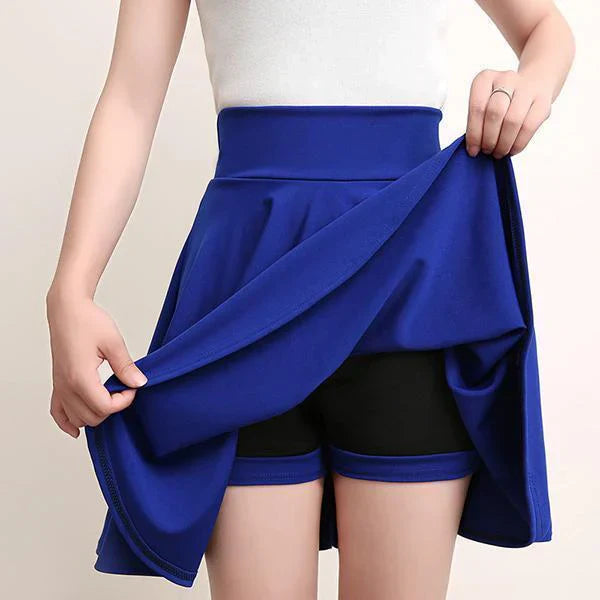 Isabelle | Women's Pleated Skort with Elasticated Waist