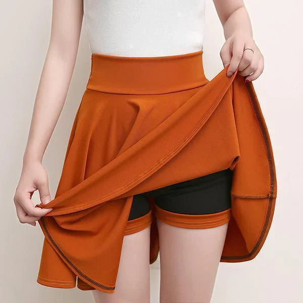 Isabelle | Women's Pleated Skort with Elasticated Waist
