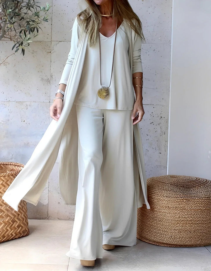 Joanne | Ladies Trouser and Longline Cardigan Set