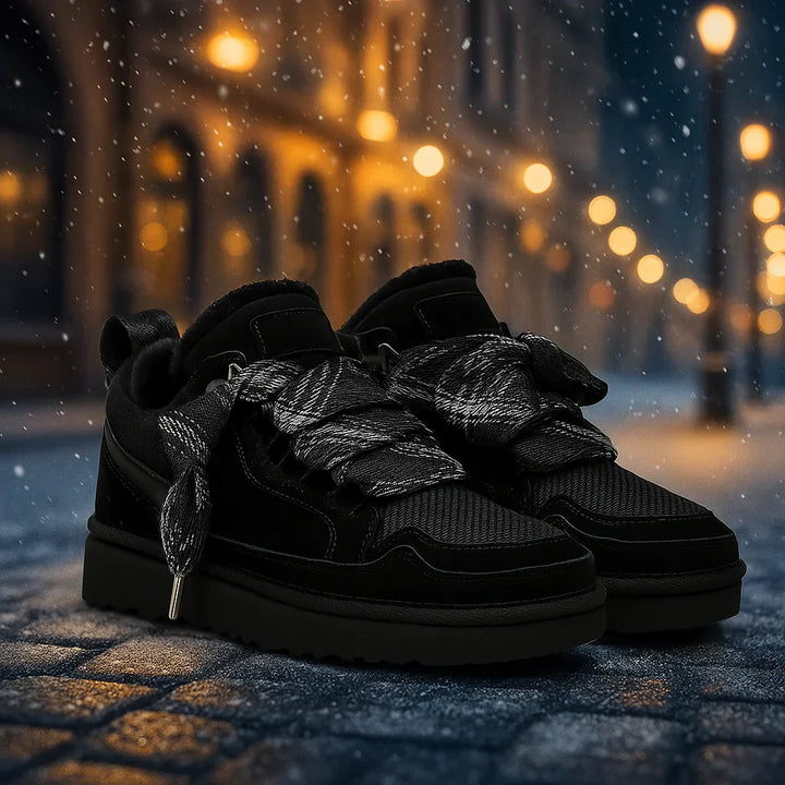 Joanne | Women's Winterised Trainers with Lug Sole and Faux Fur Lining