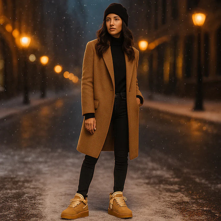 Joanne | Women's Winterised Trainers with Lug Sole and Faux Fur Lining