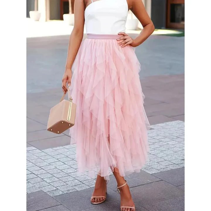Lavinia | Women's Tiered Skirt with Ruffled Layers