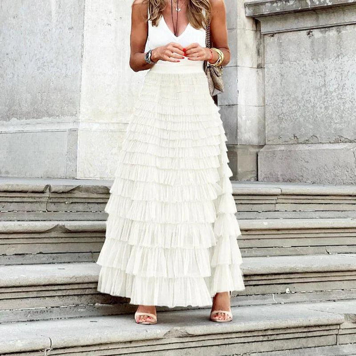 Leanne | Women's Tiered Ruffle Skirt