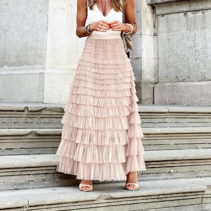 Leanne | Women's Tiered Ruffle Skirt