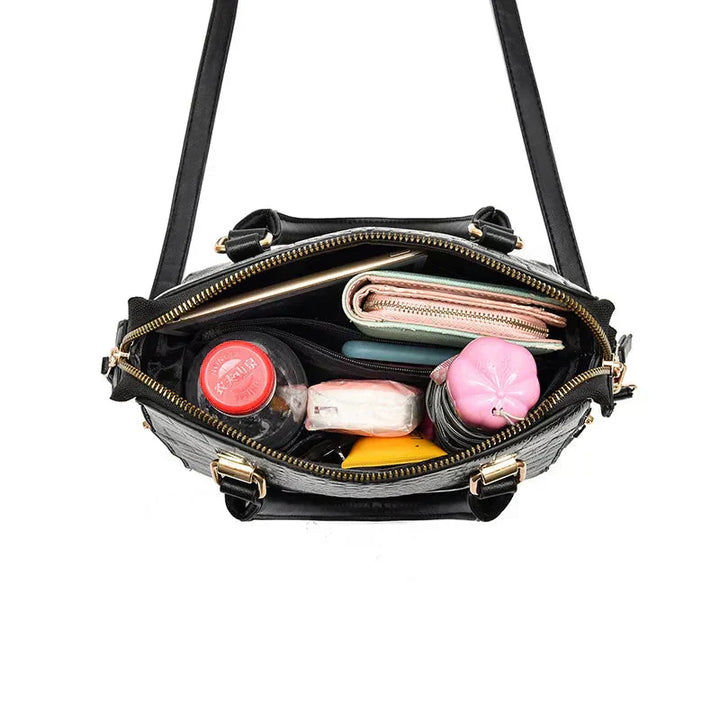 Belen | Luxury Crocodile-Embossed Leather Bag