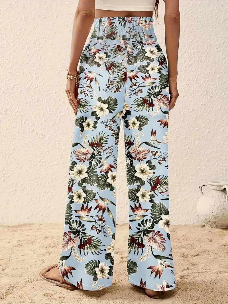 Elegant Floral Trousers