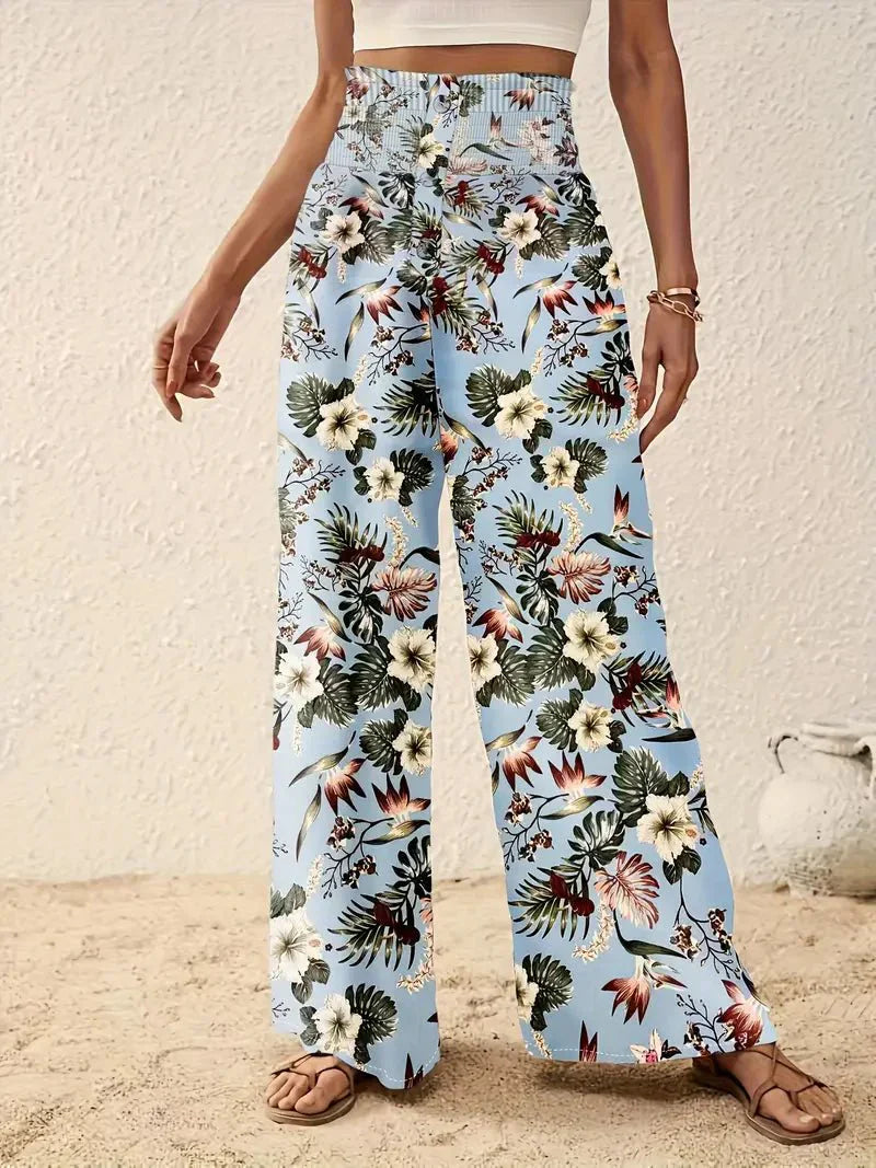 Elegant Floral Trousers