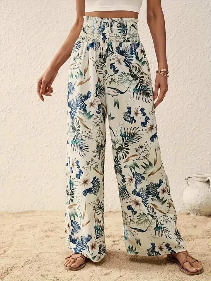 Elegant Floral Trousers