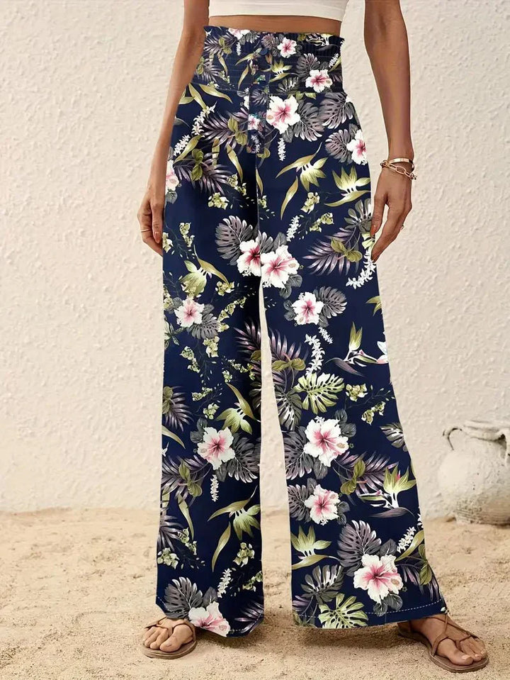 Elegant Floral Trousers