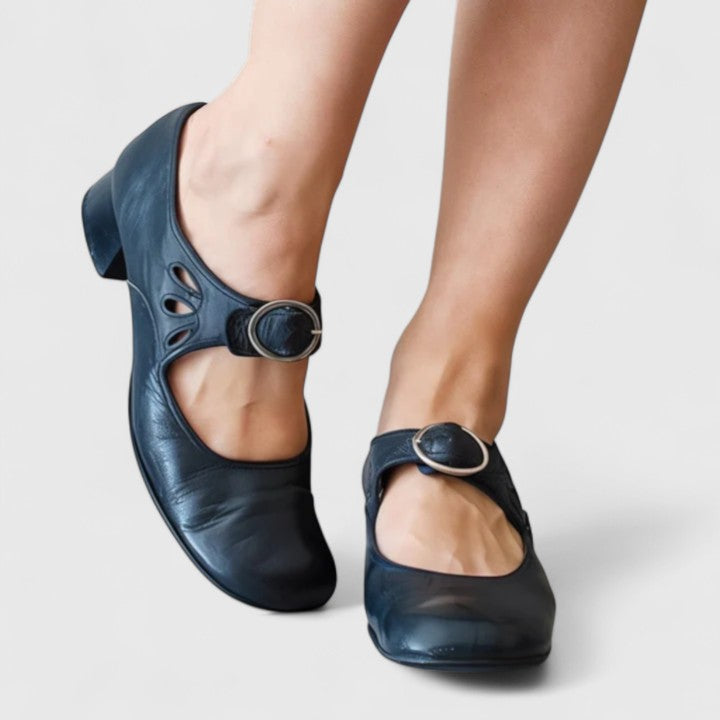 Léa | Retro Mary Jane Flat