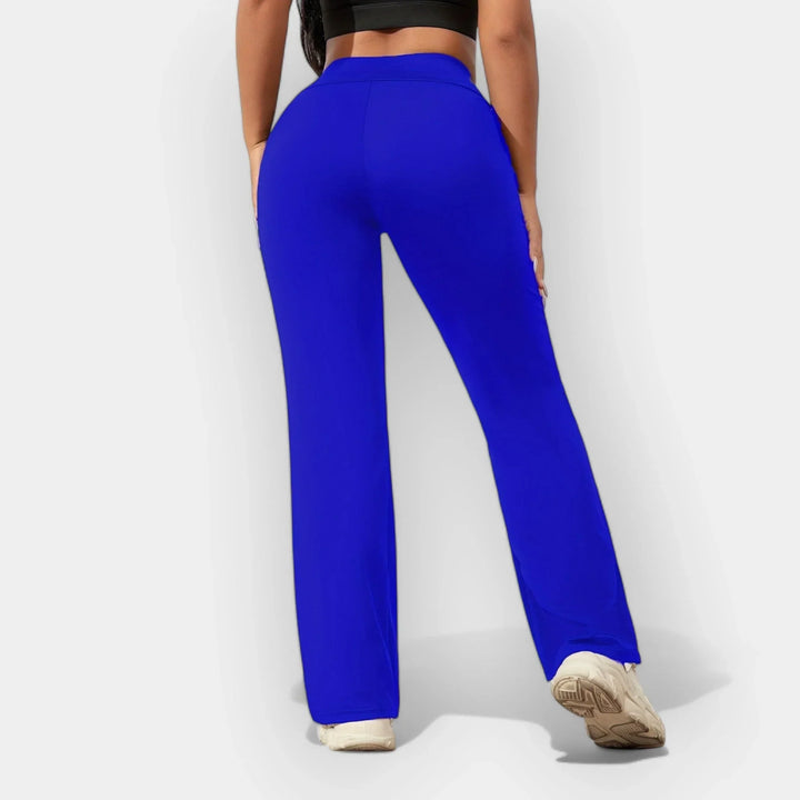 Mabel | Women's High Waist Flared Trouser with Side Pockets