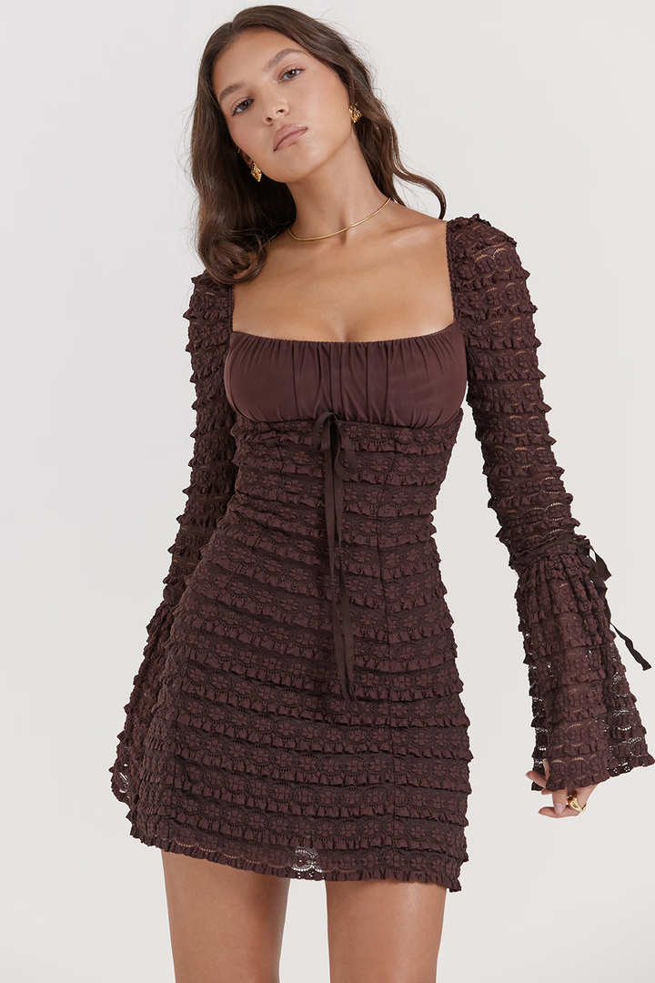 AliceLeon™ | Espresso Dress