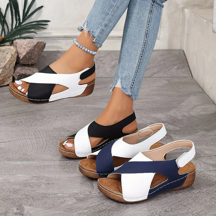 Megan | Women's Orthopaedic Wedge Sandals with Slingback Strap
