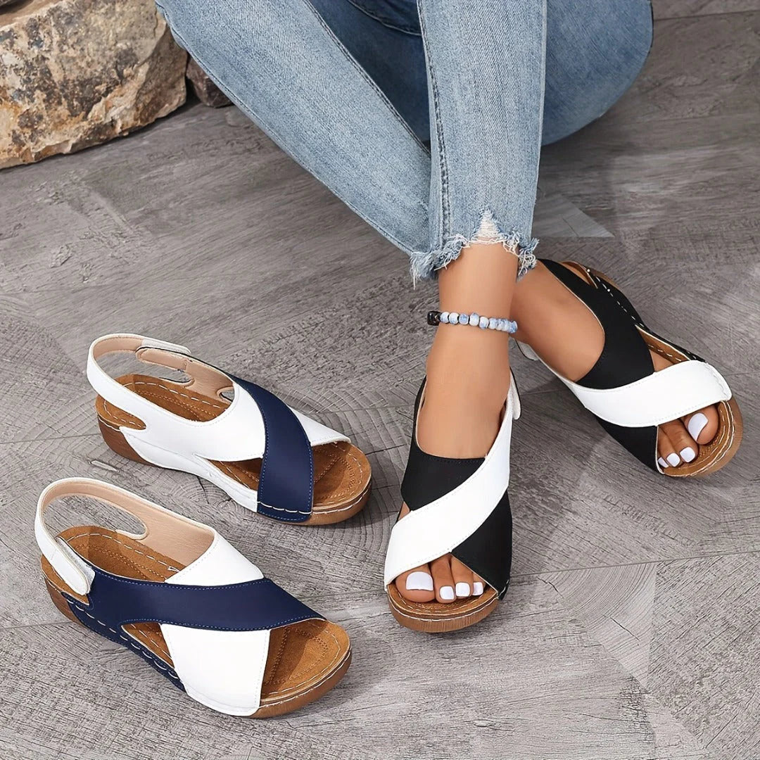 Megan | Women's Orthopaedic Wedge Sandals with Slingback Strap