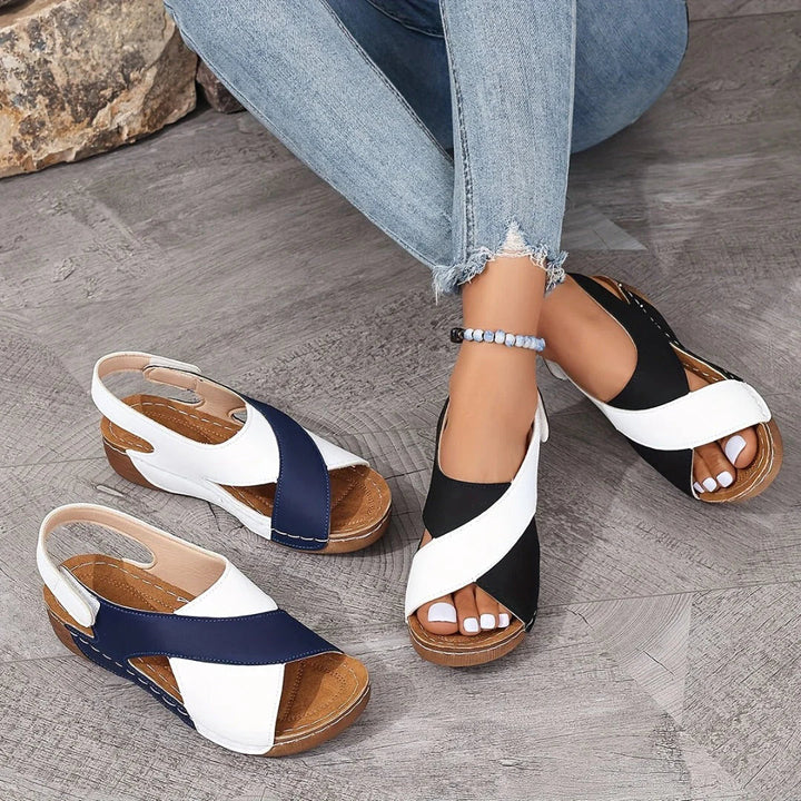 Megan | Women's Orthopaedic Wedge Sandals with Slingback Strap