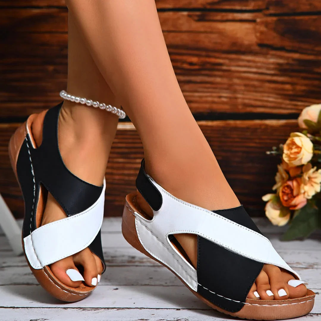 Megan | Women's Orthopaedic Wedge Sandals with Slingback Strap
