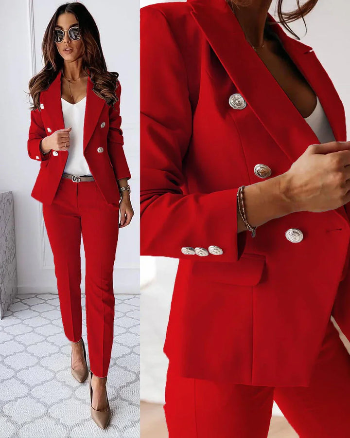 Millicent | Business Suit with Double Breasted Blazer