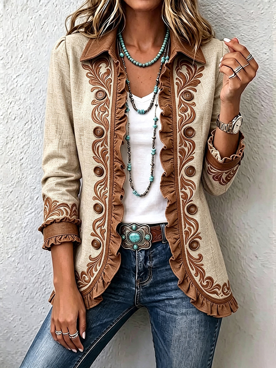 Almudena | Jacket with Ruffles