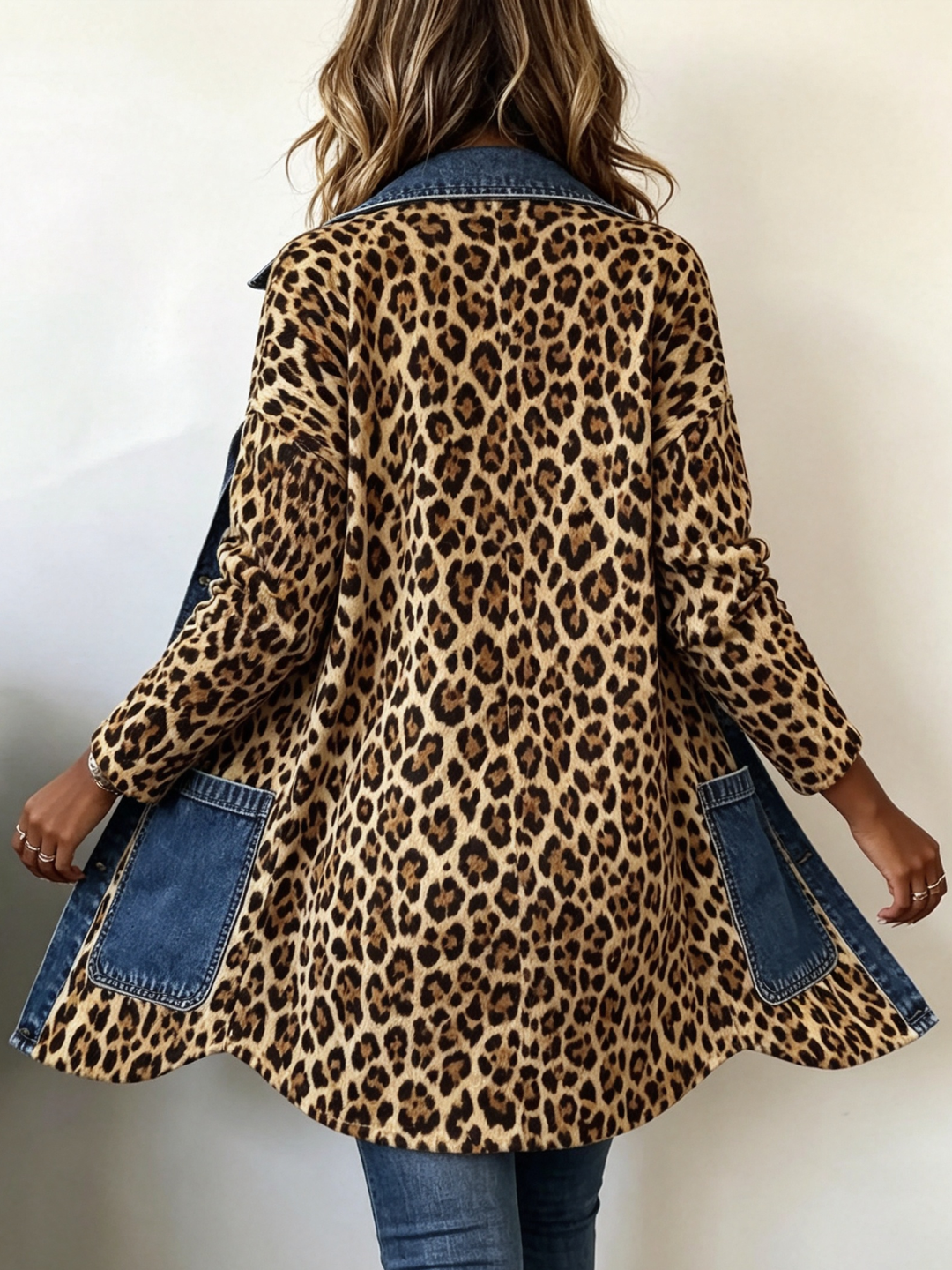 Lorena | Jacket with Leopard Print and High Quality Blend