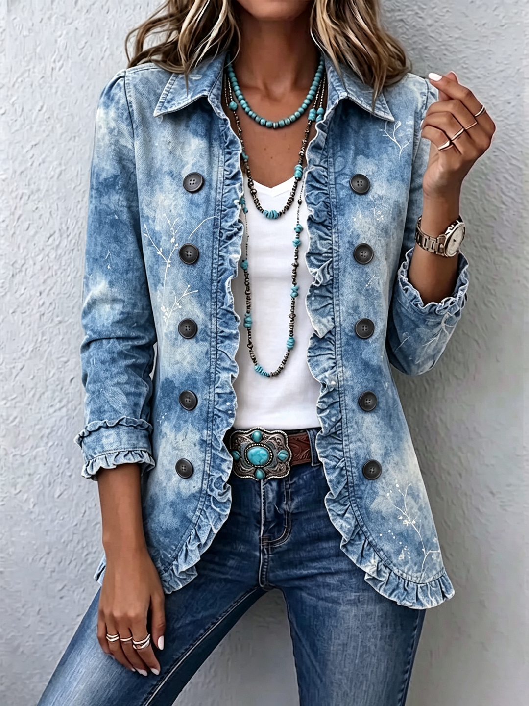 Genoveva | Jacket with Ruffles