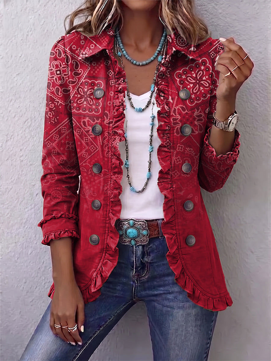 Clotilde | Jacket with Ruffles