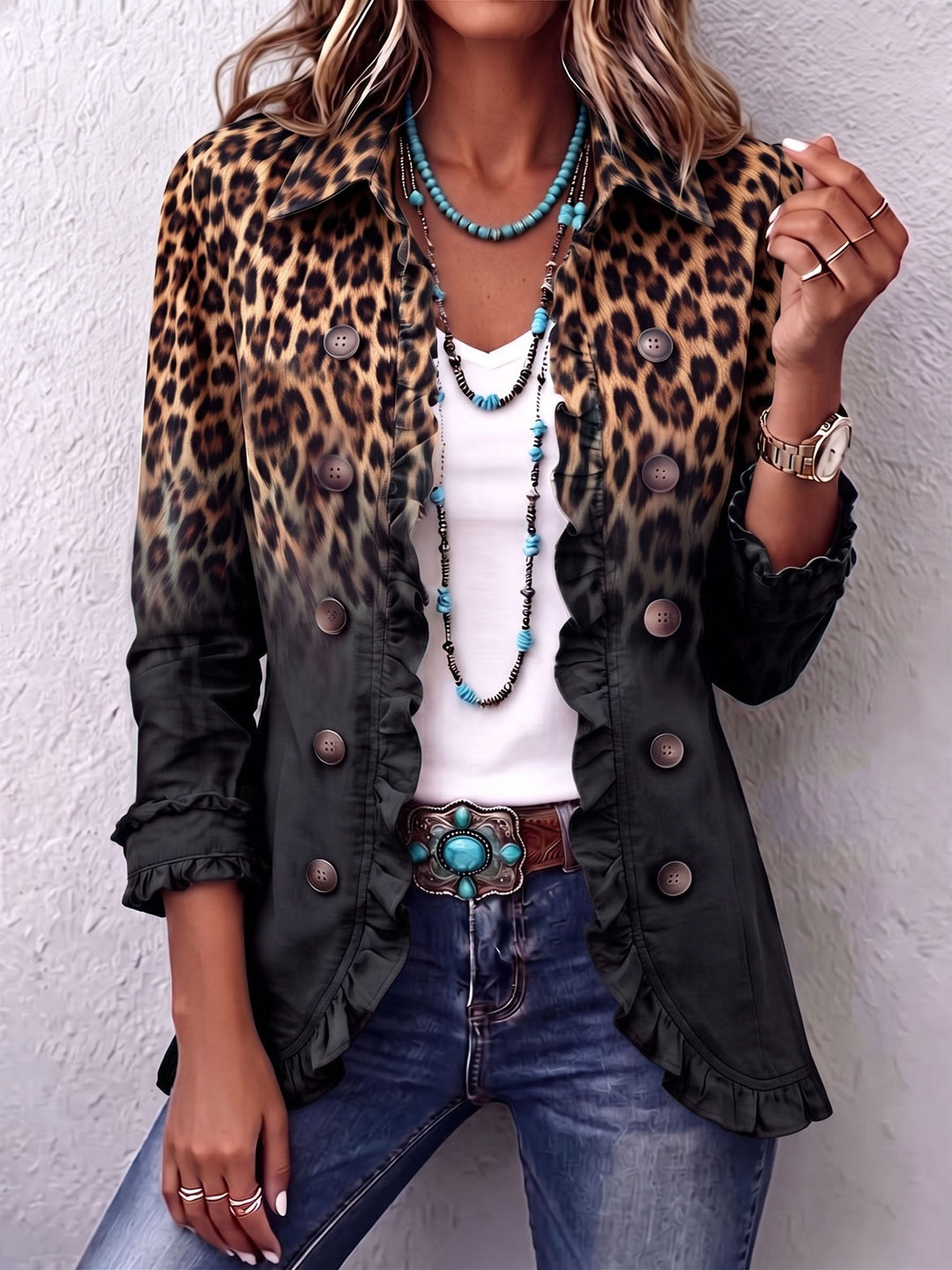 Sabina | Jacket with Ruffles
