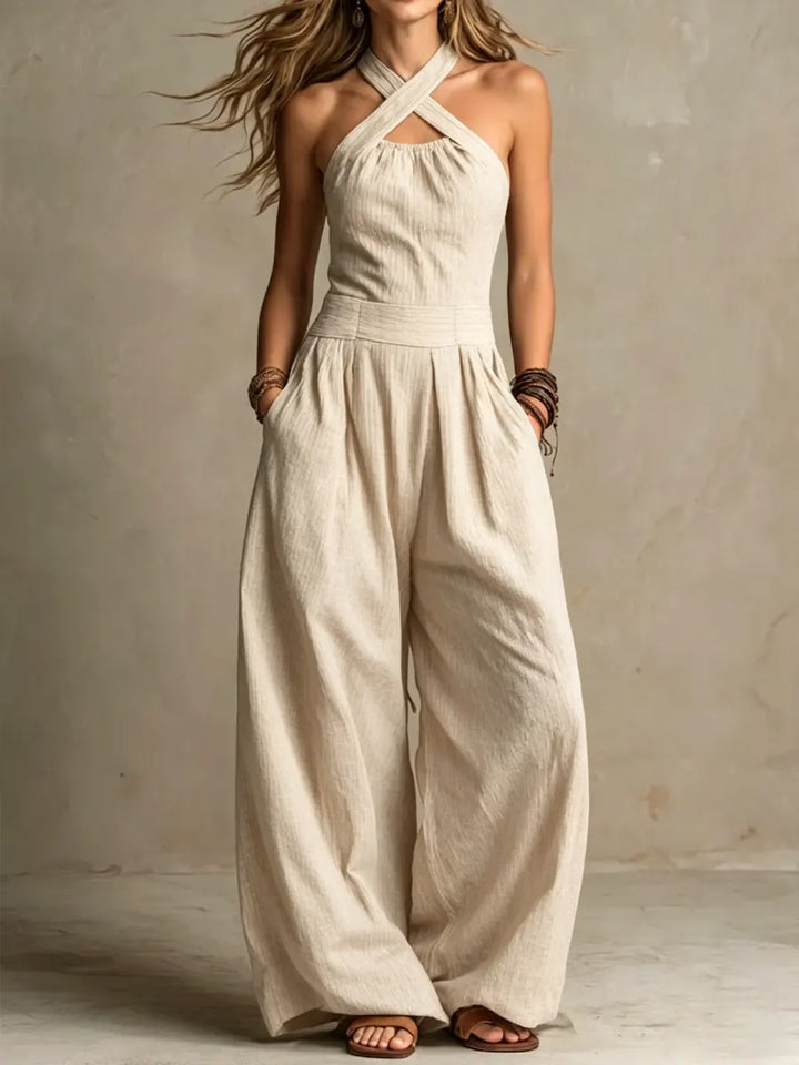 Bianca | Elegant Cross-Front Jumpsuit