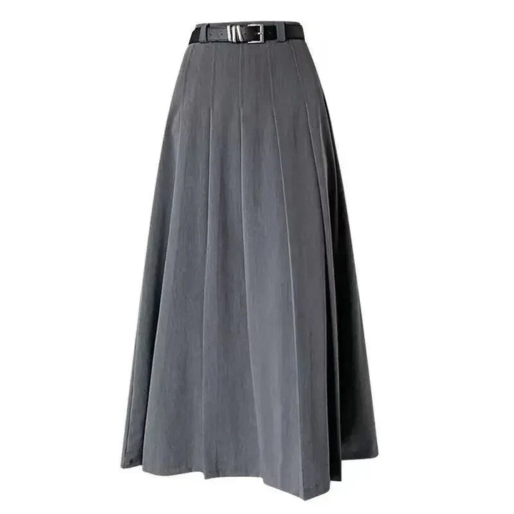 Perdita | Women's Pleated Skirt with Belted Waist