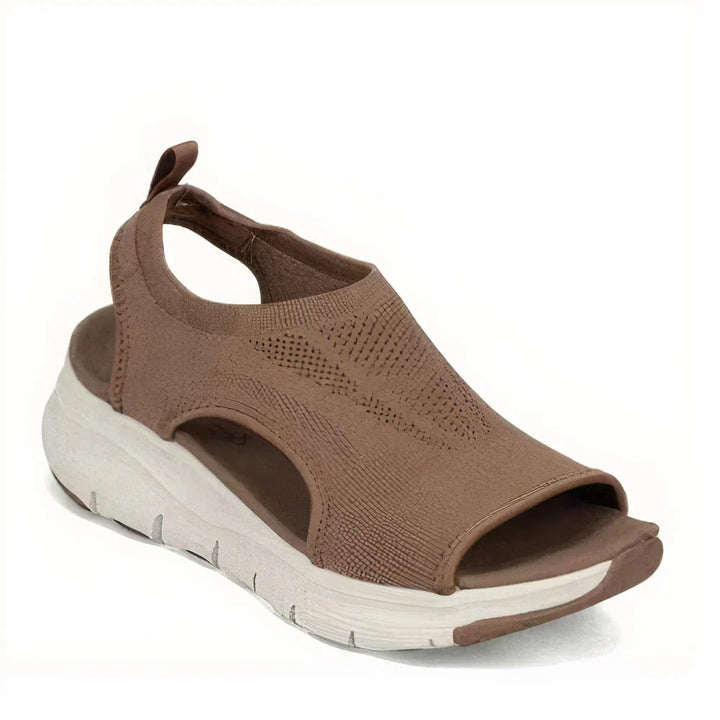 Portia | Women's Open Toe Orthopaedic Wedge Sandals with Ankle Strap