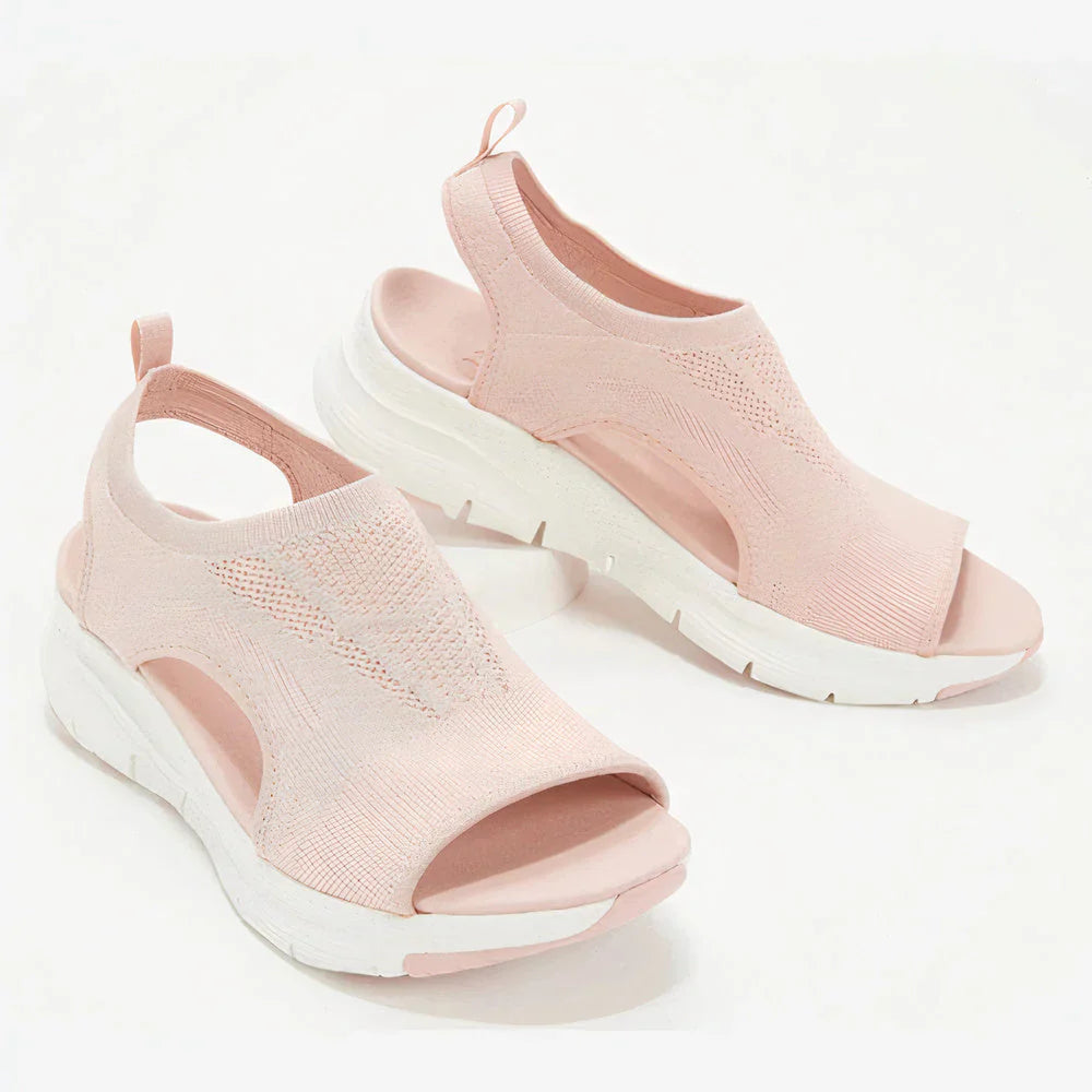 Portia | Women's Open Toe Orthopaedic Wedge Sandals with Ankle Strap