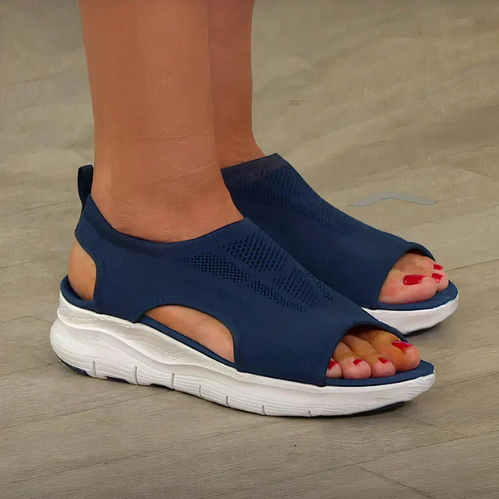 Portia | Women's Open Toe Orthopaedic Wedge Sandals with Ankle Strap