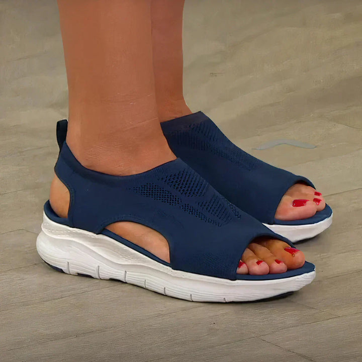 Portia | Women's Open Toe Orthopaedic Wedge Sandals with Ankle Strap