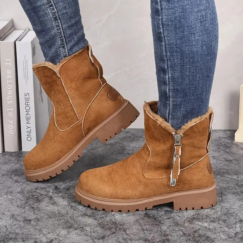Prudence | Women's Flat Zip Ankle Boots