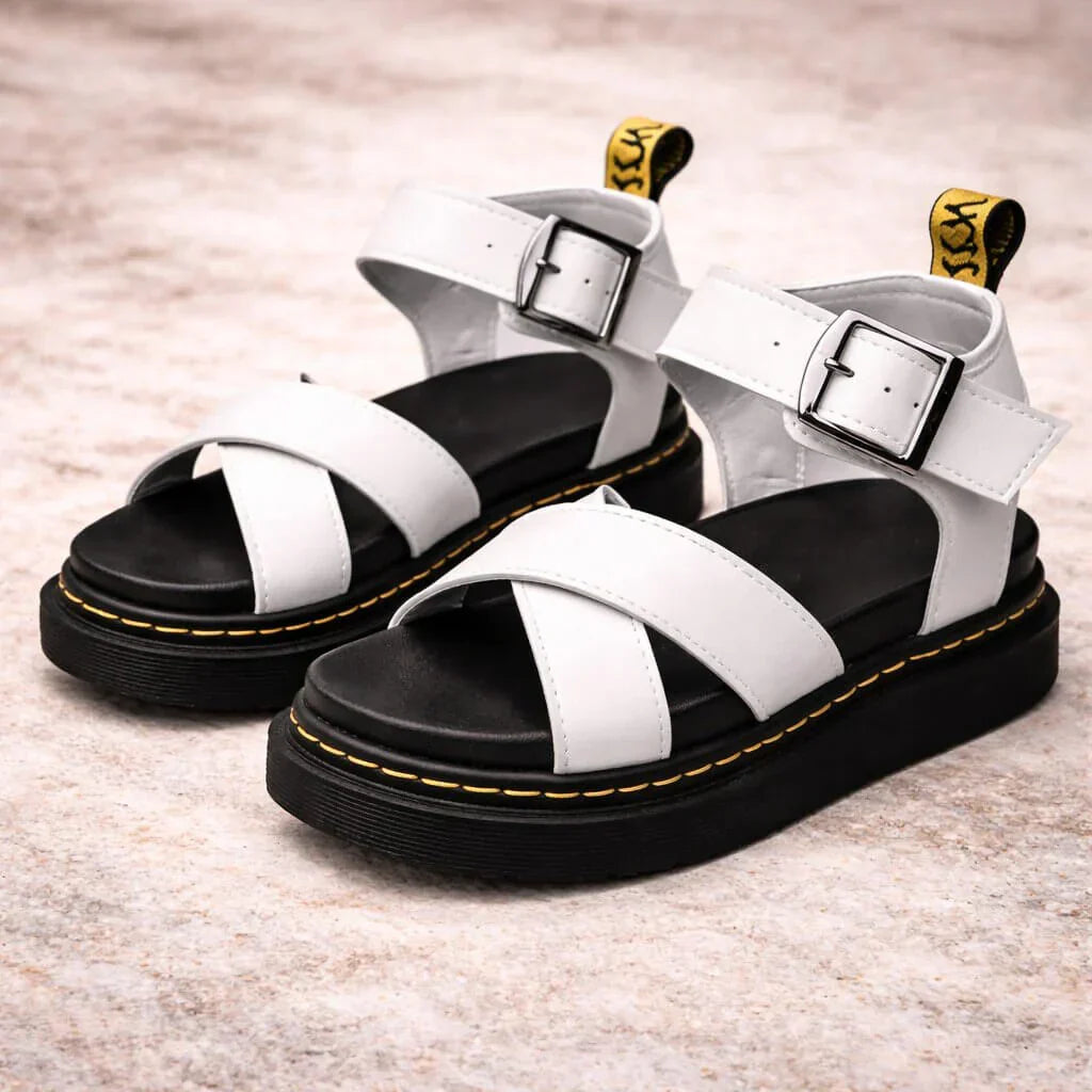 Samantha | Women's Orthopaedic Platform Sandals with Buckle Strap
