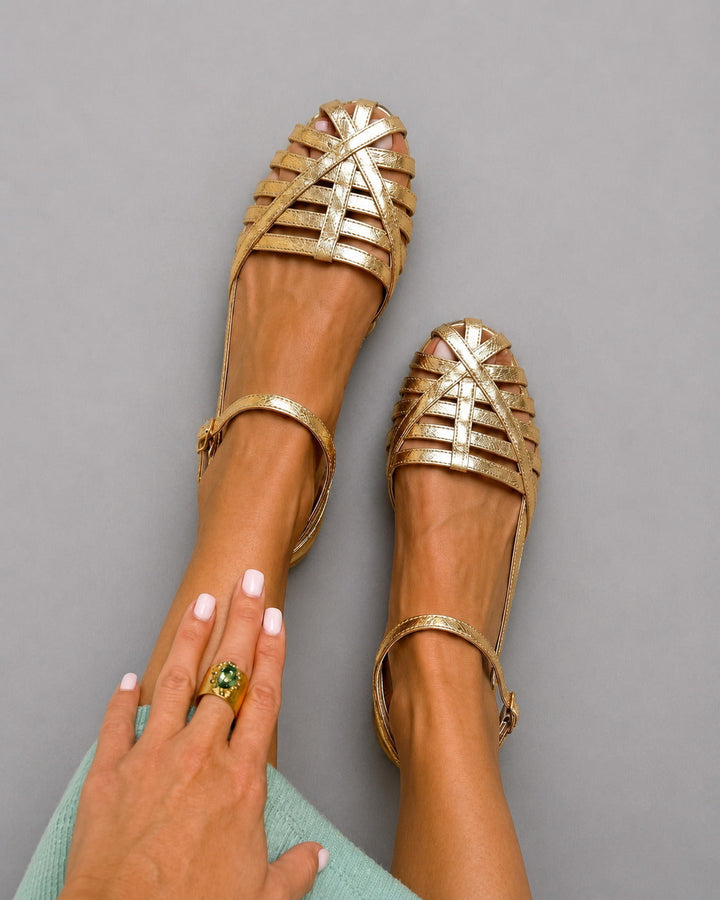WREN | Cage Design Closed Toe Sandals