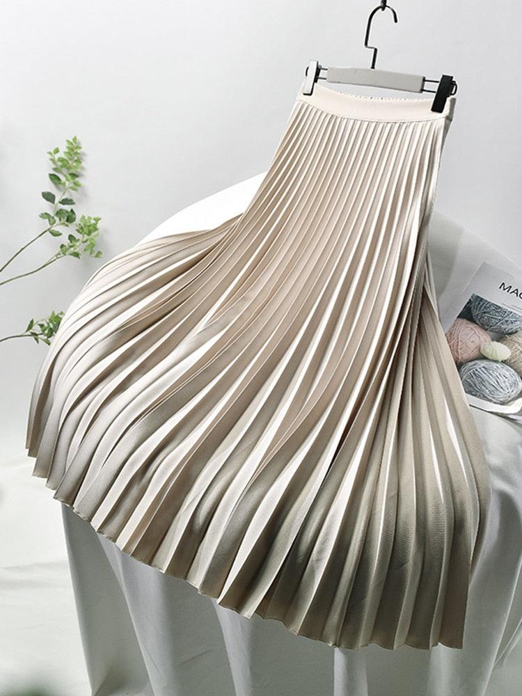 Sheila | Women's Pleated Skirt with High Waist