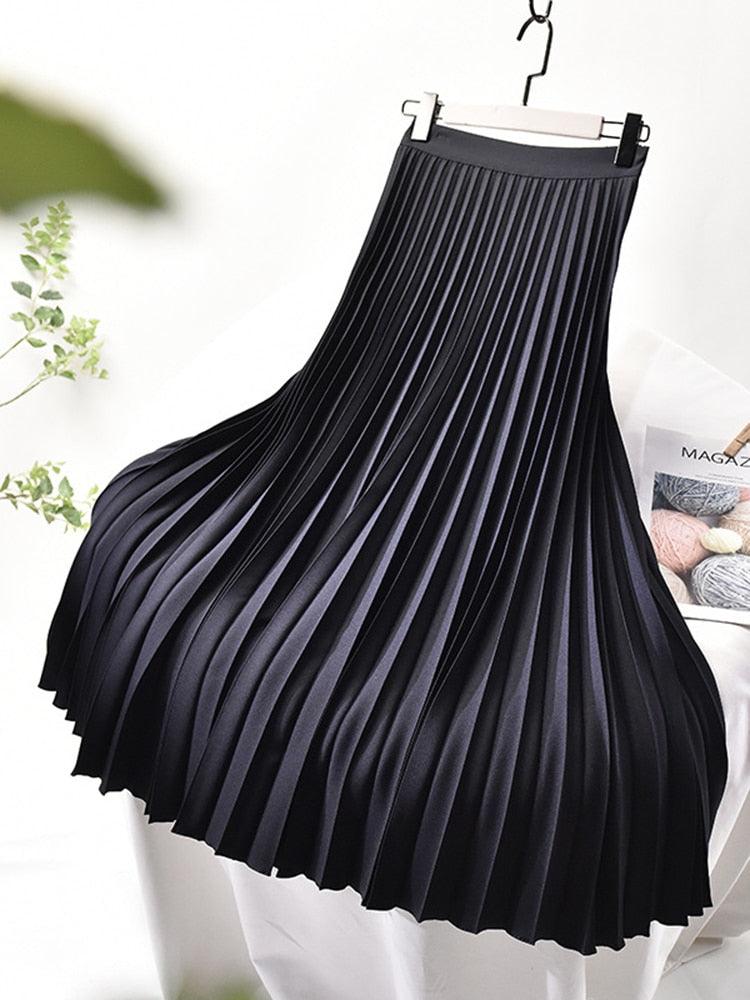 Sheila | Women's Pleated Skirt with High Waist