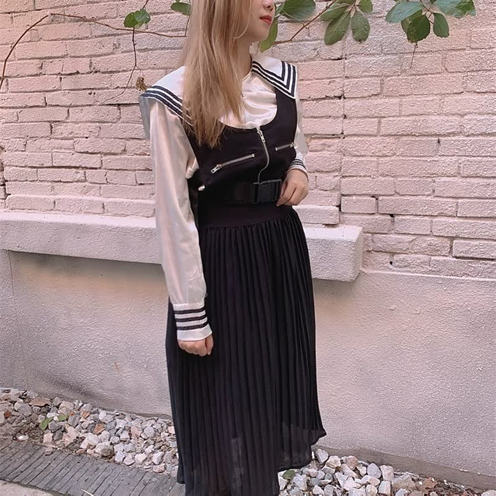 Sian | Women's Pleated Skirt with A-Line Cut