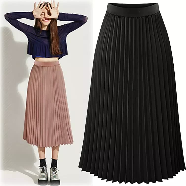 Sian | Women's Pleated Skirt with A-Line Cut